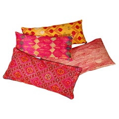 Swat Valley embroidered pillows w/ all natural kapok fill.