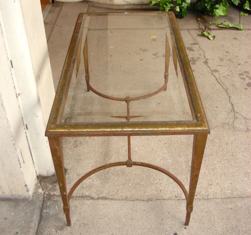 Mid-20th Century 1960s Coffee Table by Gilbert Poillerat For Sale