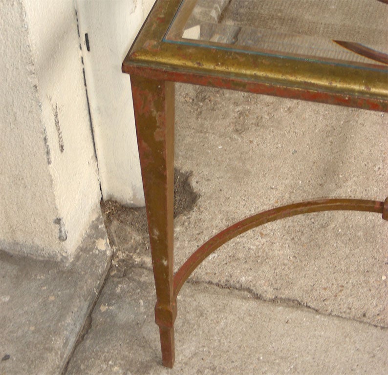 Wrought Iron 1960s Coffee Table by Gilbert Poillerat For Sale