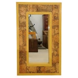 1960's Lacquer and Cork Patchwork Inset Mirror 3