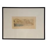 Mary Baker Colored Etching; "Sleep" 1970's