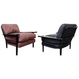 Pair of Spindle Back Lounge Chairs by Paul László