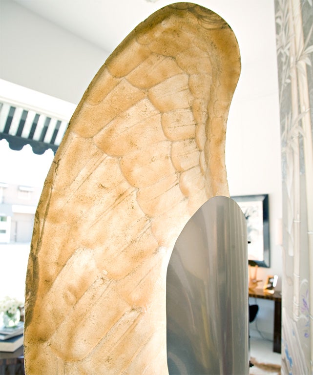 Pair of Cast Resin Angel Wings by Tony Duquette on Custom Stand 4