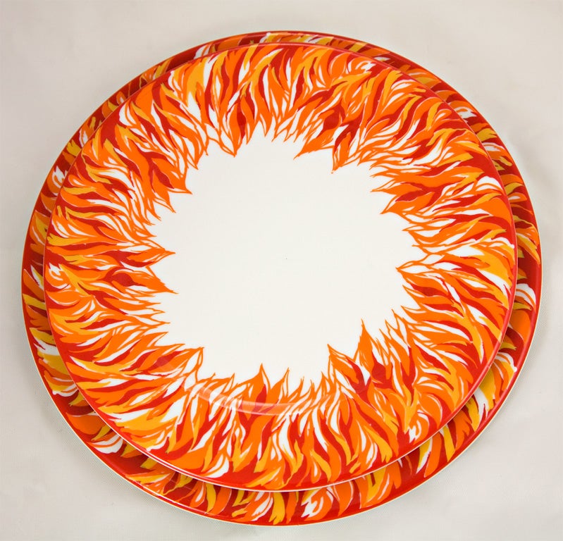 Twenty Four Pieces Limoges China designed by Jean Marais