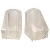 Pair of Crystal Bookends