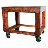 Vintage Industrial Cart / Side Table