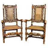 English Carved Chairs, circa 1860 – 1880