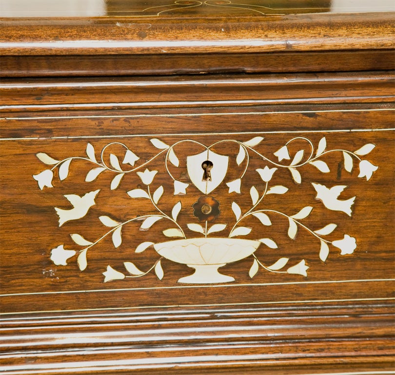 19th Century Peruvian Inlaid Chest of Drawers  In Good Condition In Pasadena, CA
