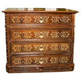 19th Century Peruvian Inlaid Chest of Drawers 