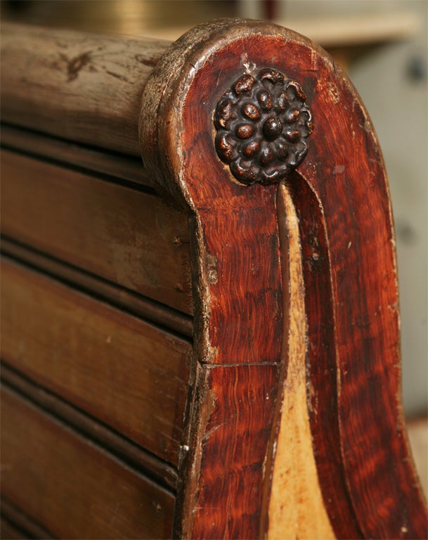 18th Century Continental Carved and Painted Sled For Sale 4