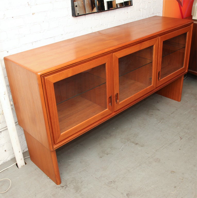 Late 20th Century Swedish Display Cabinet Credenza For Sale