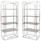 Pair of Milo Baughman Etageres