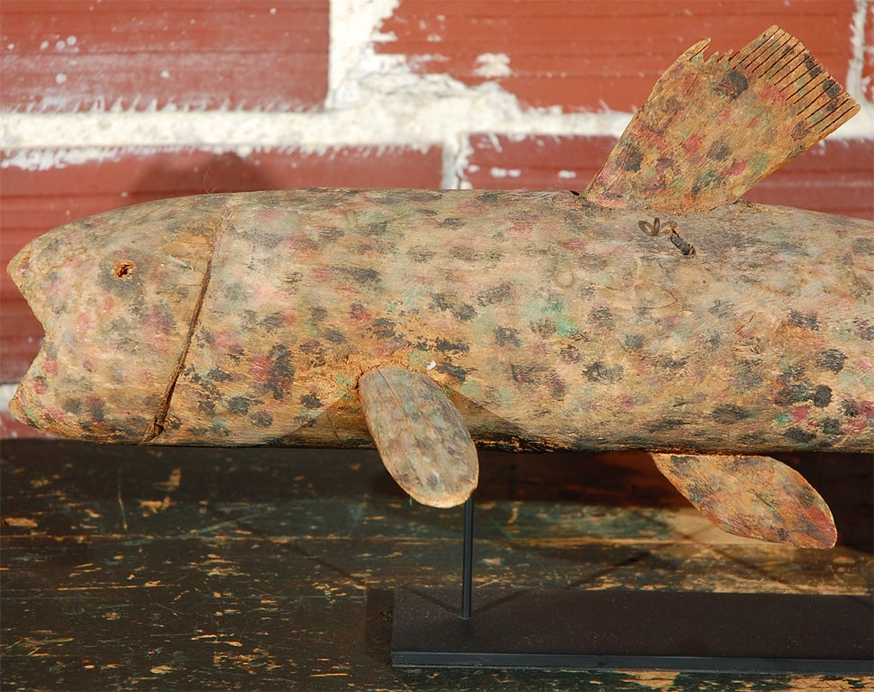 Similar to Archuleta carved fish in the Smithsonian National Museum of American Art. Archuleta's work can also be found in the American Folk Art Museum in New York. Archuleta worked as a carpenter for 30 years in Tesuque, New Mexico. Unable to find