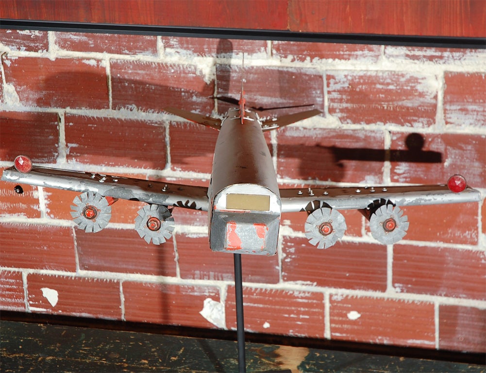 Jumbo Folk Art Prop Plane