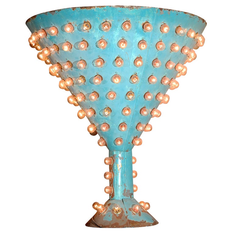 Vintage Martini Glass Trade Sign at 1stDibs