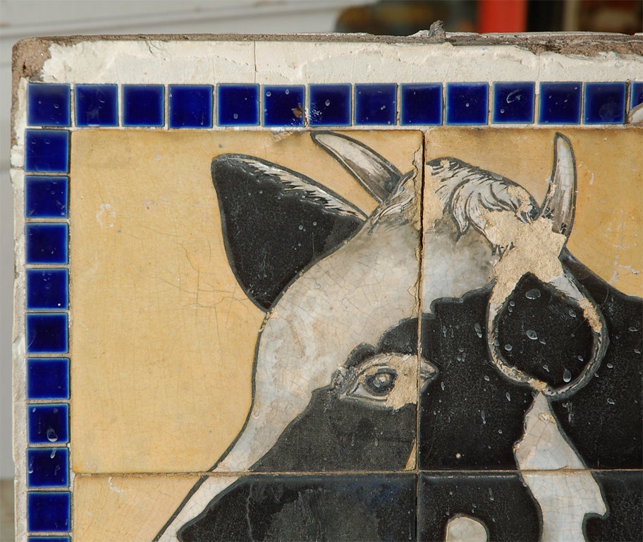Architectural Fragment Cow Tile From Heartland Dairy