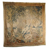 Elegant 18th c. French Tapestry, "Scene Galante"