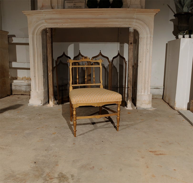 Diminuitive Chinoiserie style Parlor Chair, with gilded finish