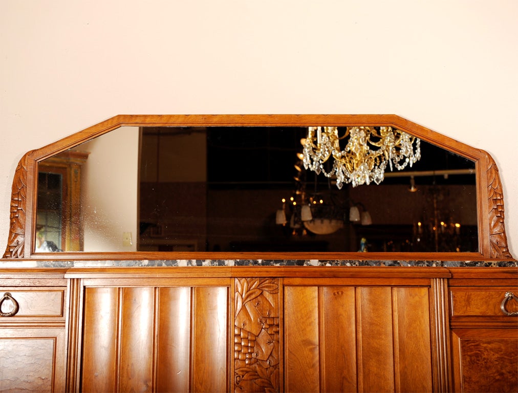 French  Art Deco Haentges walnut two-door buffet 3