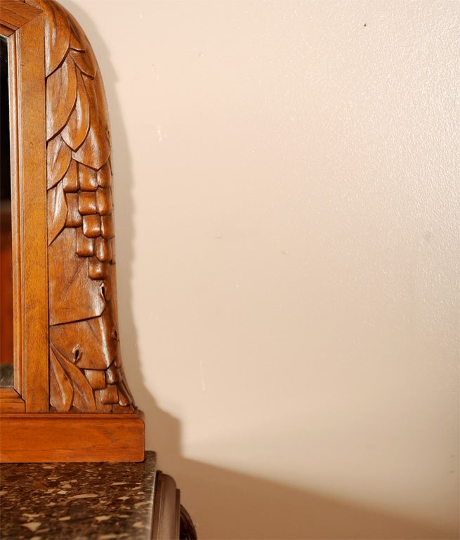 French  Art Deco Haentges walnut two-door buffet 5