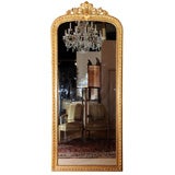 French Regence style gilt gesso mirror