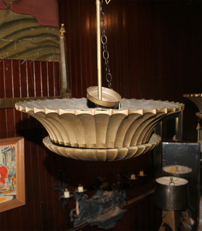 One of seven plaster chandeliers from The Cloister at Sea Island, Georgia.