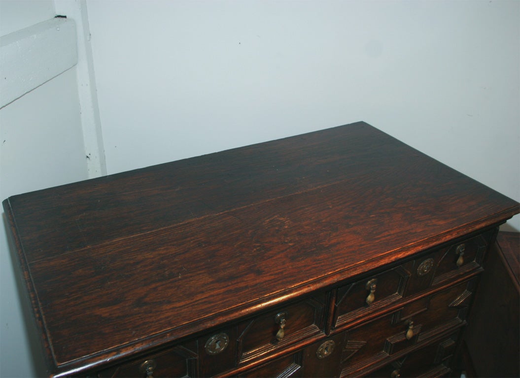 Oak Jacobean Revival Chest on Stand In Excellent Condition In Woodbury, CT