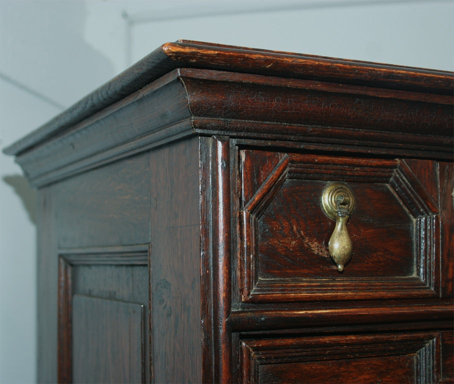 19th Century Oak Jacobean Revival Chest on Stand