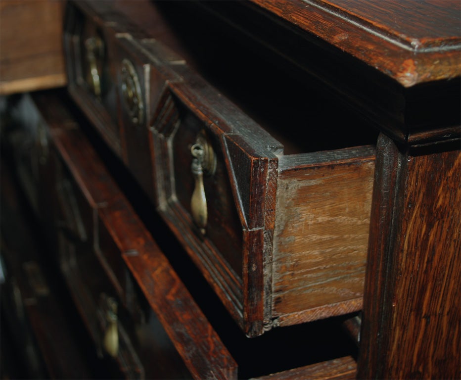 Oak Jacobean Revival Chest on Stand 3