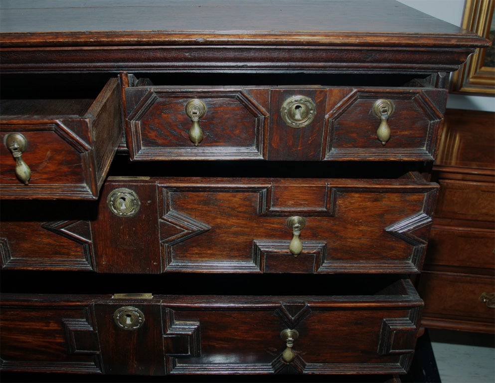Oak Jacobean Revival Chest on Stand 4