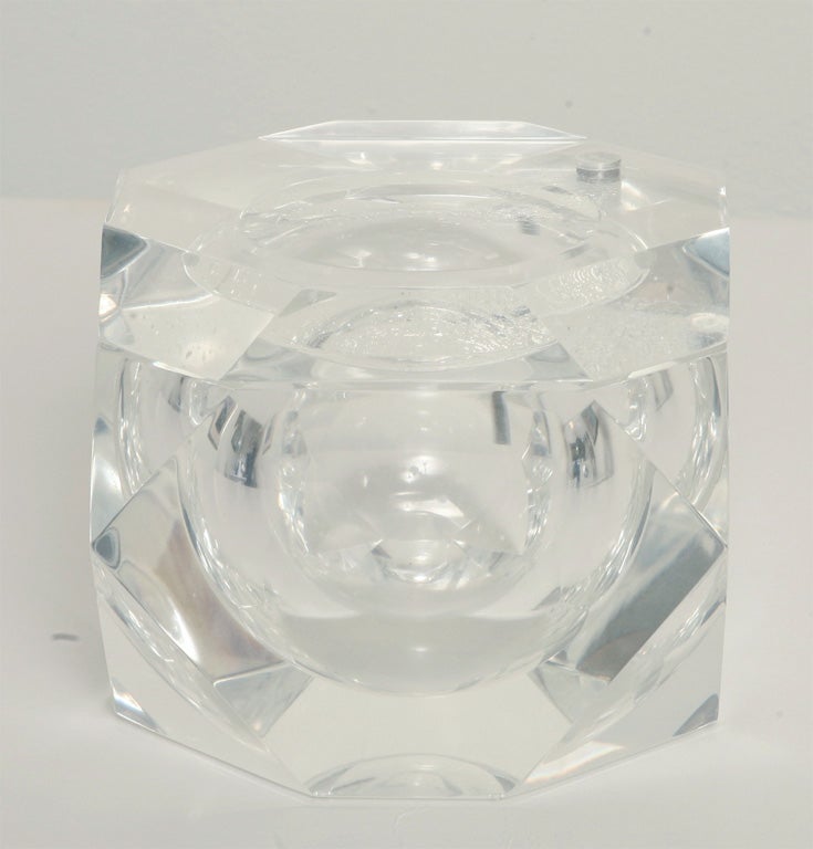 Lucite Swivel Top Ice Holder/Candy Dish