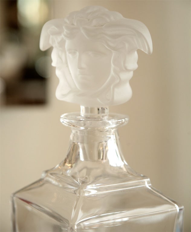 Versace Glass Decanter with Stopper 2