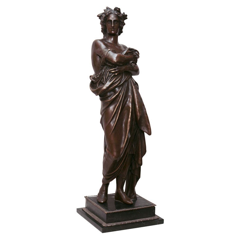 Classical Bronze Sratue of Virgil a Roman Poet