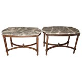 Antique Pair of Louis XVI Style Side Tables