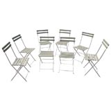 Set of 8 French Garden Bistro Chairs