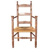 Connecticut Ladder Back 'Mushroom'-Arm Chair