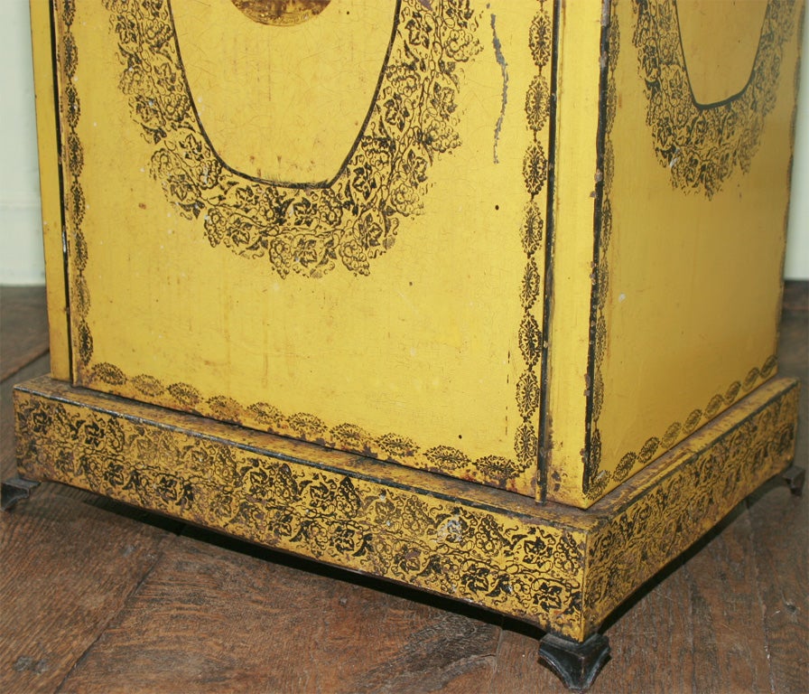 French Tole Marble Top Cabinet