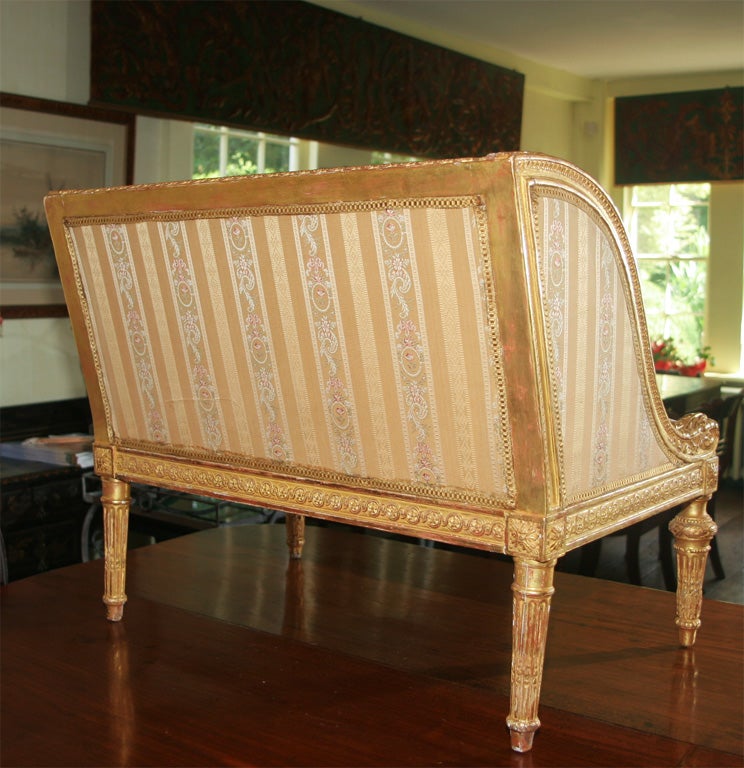Child's French Gilt Wood Banquette 1
