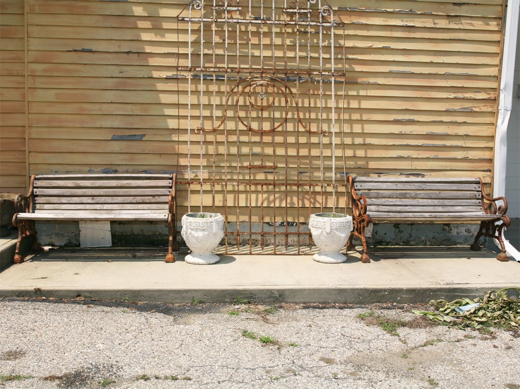 Pair of French Park Benches
