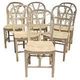 Set of 6 Painted Dining Chairs