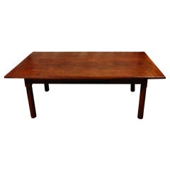 19th C. Rustic Coffee Table with Drawer