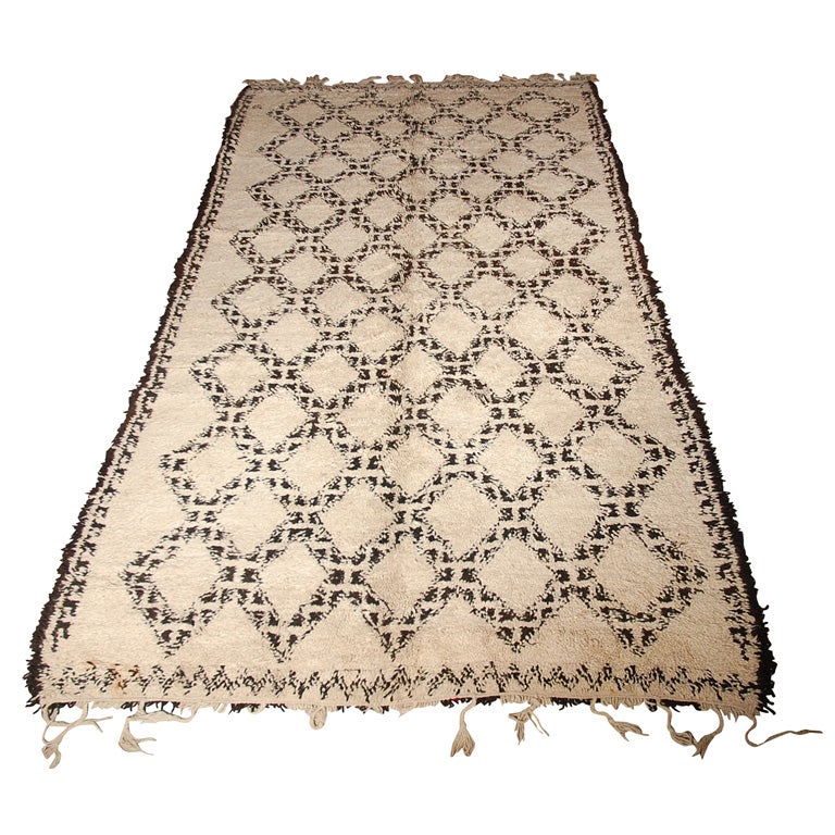 Hand Loomed 11x6 Moroccan Wool Rug