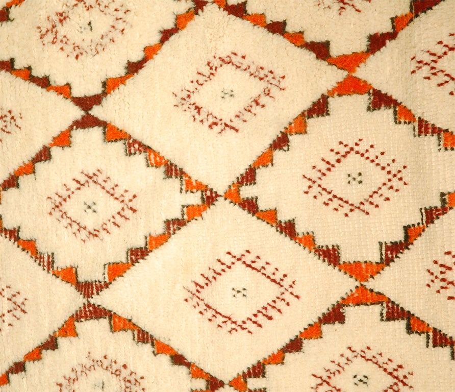 Mid-20th Century Moroccan Berber Pile Rug