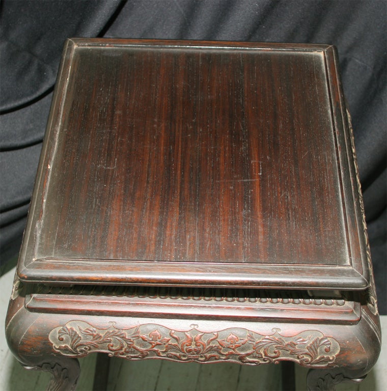 Chinese Rosewood Incense Pedestal For Sale 1