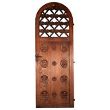 Used Pierce carved archtop door from a Jesuit monastery in Argentina