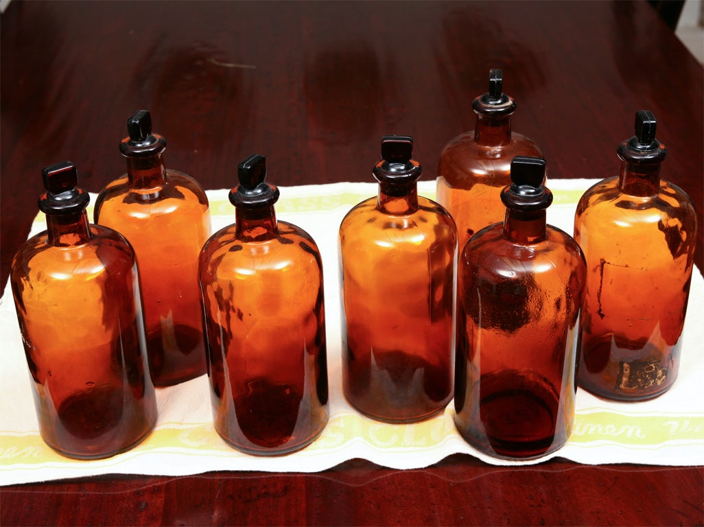 English pharmacy jars