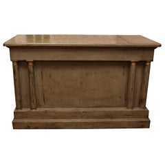 French zinc top pharmacy store counter