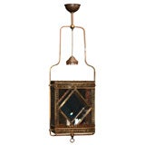 Early Gas Lantern with Beveled Glass