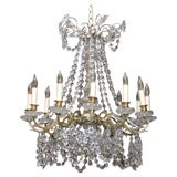 A LOUIS 15TH STYLE 12 LIGHT CHANDELIER