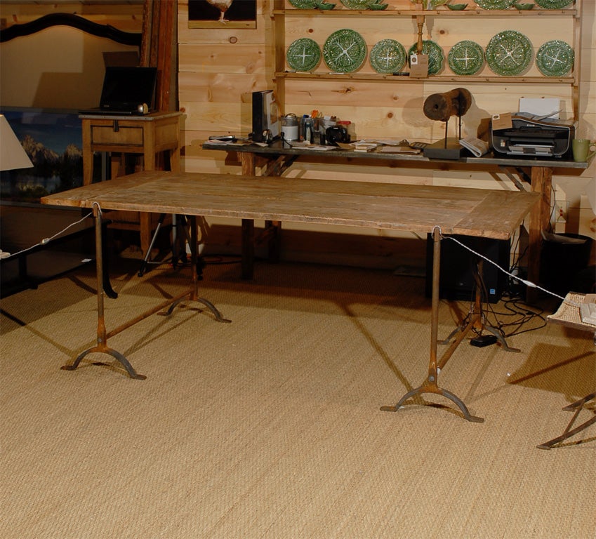 Trestle Table made from Old Wood